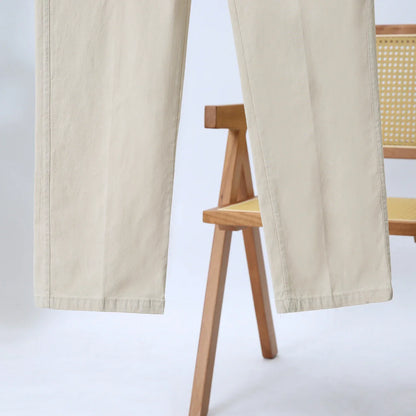 Summer Casual Washed Cotton Women's Plus Size Pants 2025 Elastic Waist Office Casual Outdoor Trousers Breathable Cool Clothing