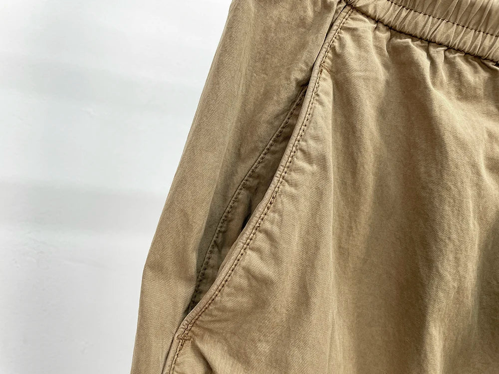 Korean Jogger Pants Men Summer Lightweight Loose Fit Breathable Quick Dry Tapered Casual Athletic Fashion Workout Sweatpants