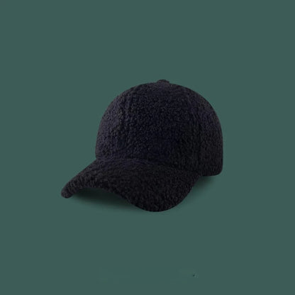 Artificial Lamb Wool Baseball Cap Women Winter Warm Hat Men Outdoor Sports Travels Baseball Hats Autumn Spring Hats