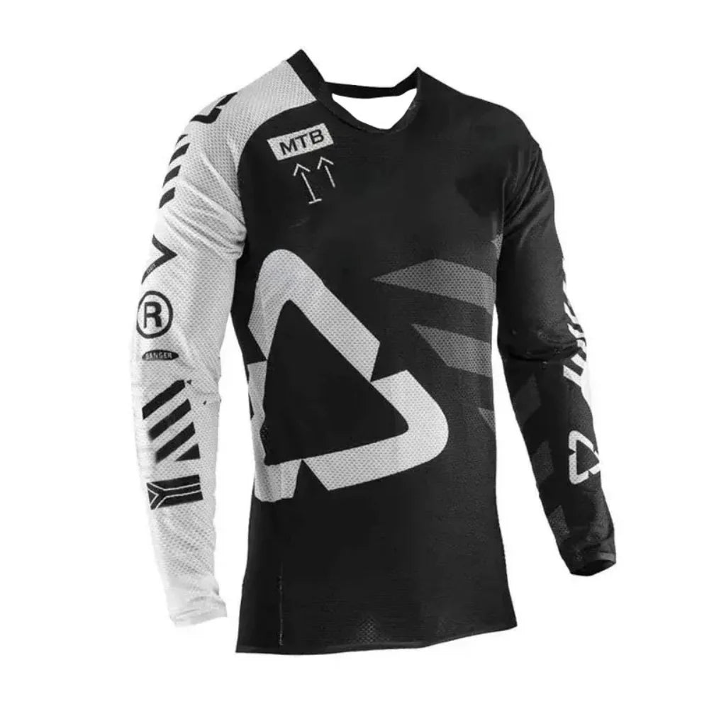 Professional MTB Long-Sleeve Cycling Jersey Breathable Outdoor Sports Top Comfortable Durable Riding Gear