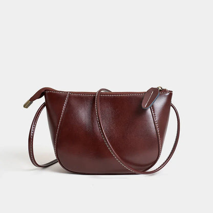 Women's Genuine Cow Leather Shoulder Bags Ladies Fashion Versatile Designer Luxury Crossbody Bag Female Shell Handbags for lady