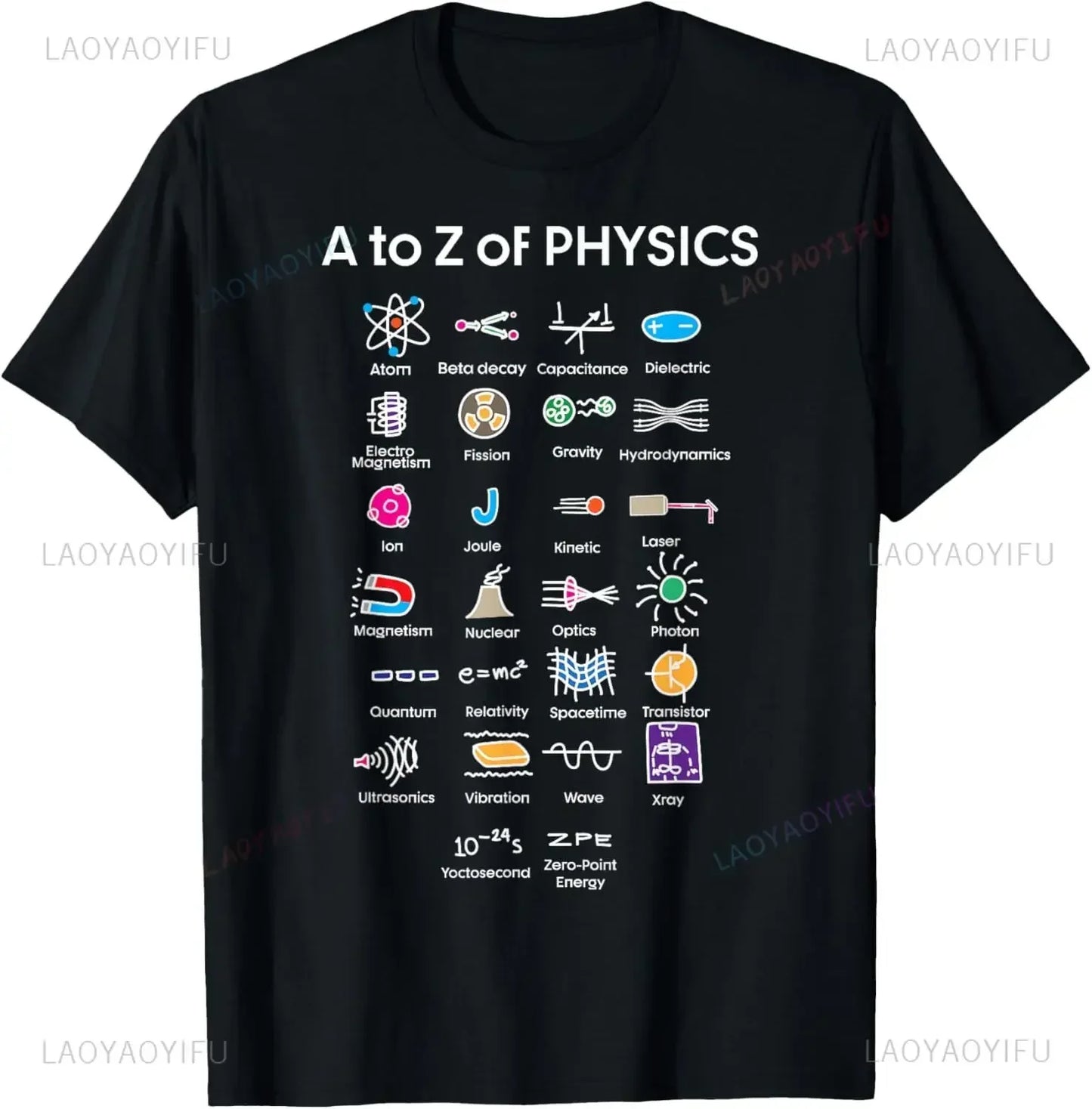 Quantum Physics Student Science T-shirt Printed Graphic T-shirt Women's T-shirt Vintage Summer Streetwear Harajuku Fashion  Y2K