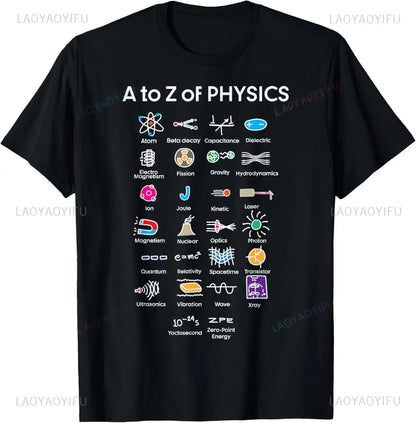 Quantum Physics Student Science T-shirt Printed Graphic T-shirt Women's T-shirt Vintage Summer Streetwear Harajuku Fashion  Y2K