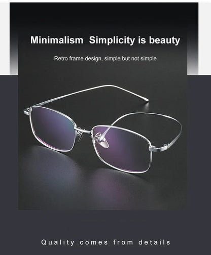 Ultra-light Women's Small Frame Geometric Design Men's Anti-blue Light Glasses Can Be Customized Prescription 8027