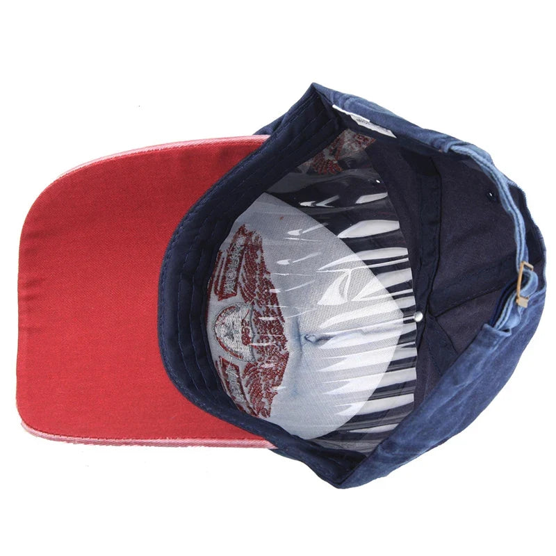 Unisex Washed Cotton Peaked Cap Fashion Letters Adjustable Snapback Baseball Caps For Men Women Hip Hop Dad Trucker Hat Bonnet