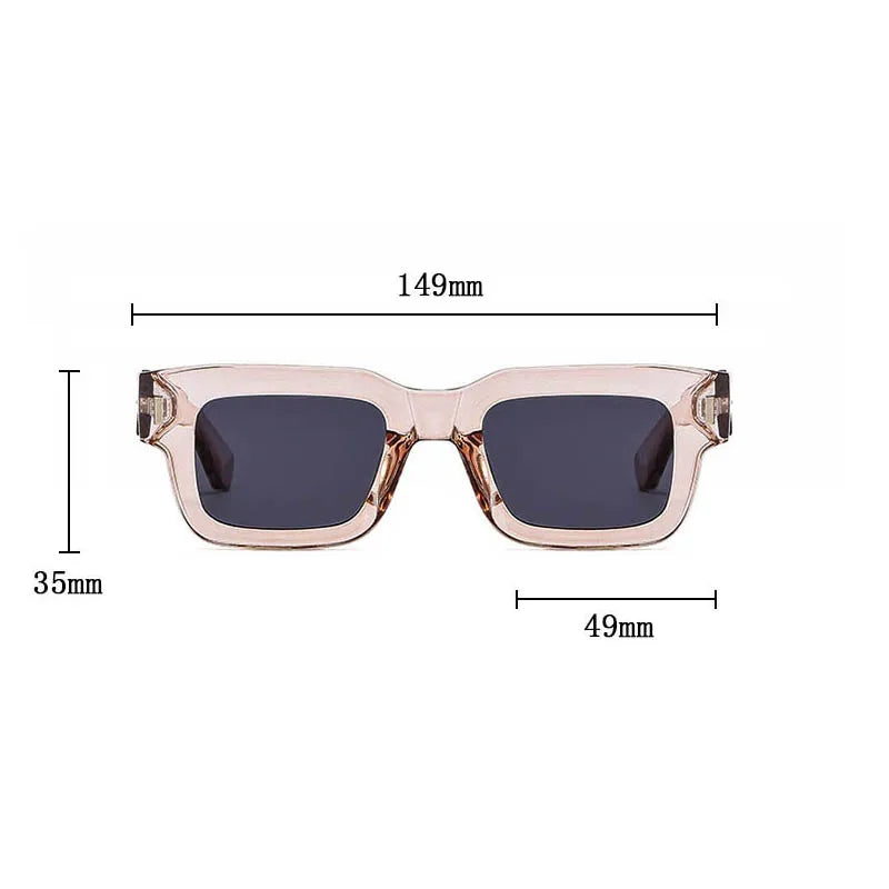 2024 Square Sunglasses For Men Luxury Vintage Sunglasses Women Trendy Retro Men Fashion Gafas De Sol Hombre Lunette Soleil Femme