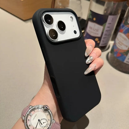 جراب سيليكون سائل مغناطيسي MagSafe لهاتف آيفون 17 16 15 14 13 برو ماكس 17 برو إير 16 برو، غطاء جراب ناعم للشحن اللاسلكي