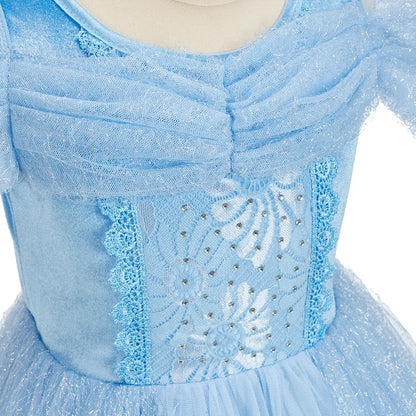 Kids Cinderella Dress Up Clothes Baby Girl Halloween Aurora Princess Dresses Child Birthday Party Little Rabbit Cosplay Costumes