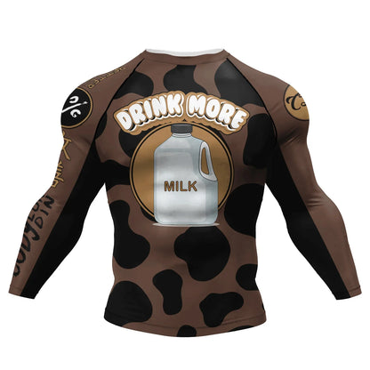 Polyester Sublimation High Elastic Bjj Rash Guard No Gi MMA  Jiu Jitsu Fighting Grappling Compression Shirt OEM Gym Fitness Tops