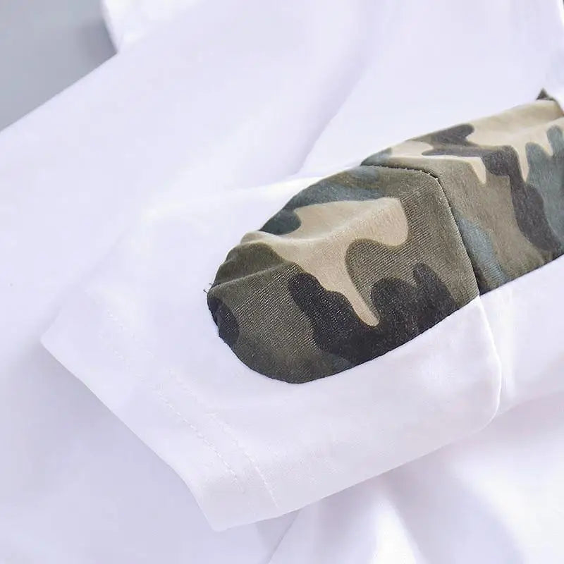 New Summer Baby Boy Cool Camouflage Clothes Suit Children Fashion Pocket TShirt Shorts 2Pcs/Sets Kids Casual Clothing Tracksuits