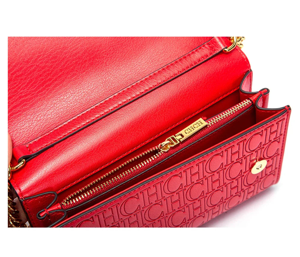 Classic Style Fashion Retro New Women's Crossbody Exquisite Craftsmanship Letters Printing Design Simple Versatile Chain Bag