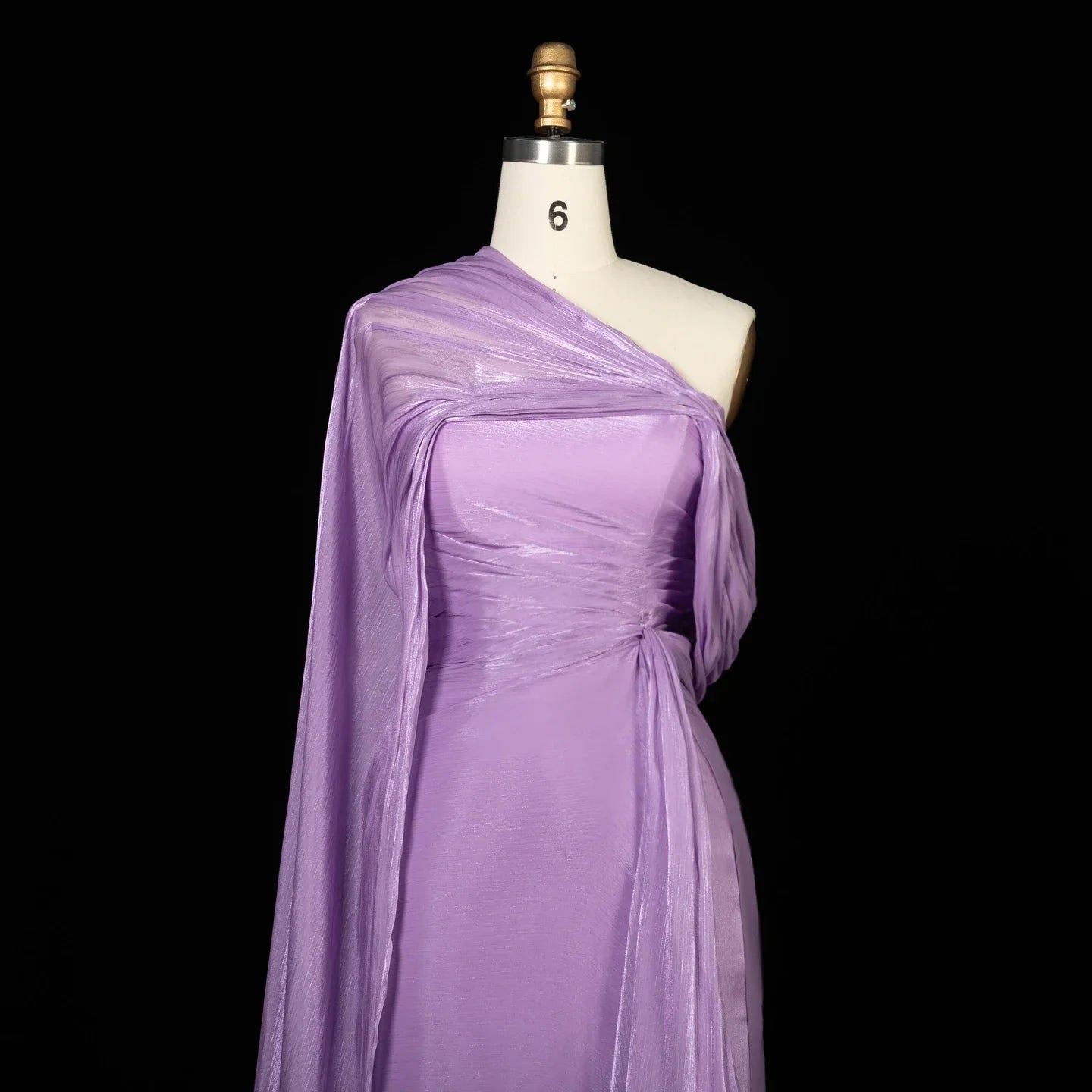 2026 Women's Elegant Evening Dresses with Draped Cape Formal Birthday Gown Pink One Shoulder Arabic SF199 Customized