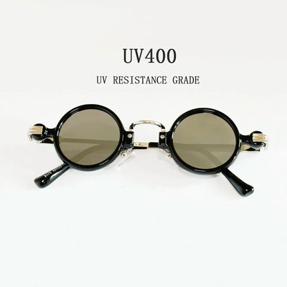 Small Round Punk Sunglass Men Vintage Vacation Steampunk Sunglasses Women Trendy Retro Fashion Glasses Gafas De Sol Hombre Vasos