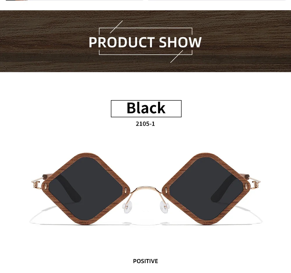 Wooden Aduit Sunglasses Brazilian rosewood Handmade Polarized Glasses Mirror Coating Lenses Eyewear With Gift Box 2105