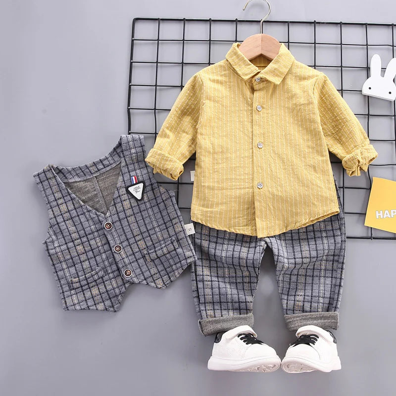 New Spring Autumn Baby Boys Clothes Children Girls Sport Jacket T-Shirt Pants 3Pcs/Sets Toddler Fashion Costume Kids Tracksuits