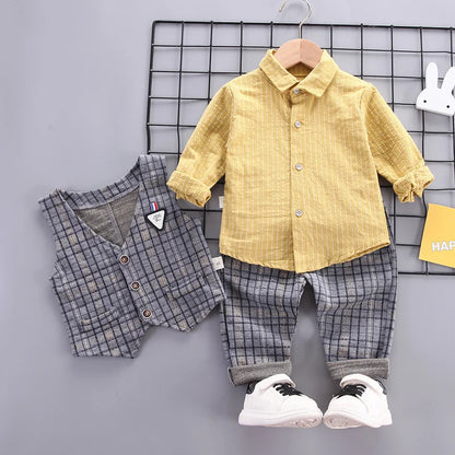 New Spring Autumn Baby Boys Clothes Children Girls Sport Jacket T-Shirt Pants 3Pcs/Sets Toddler Fashion Costume Kids Tracksuits