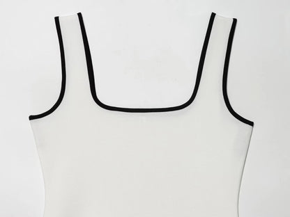 European and American style 2025 winter new women's clothing artificial pearl embroidery sleeveless short dress