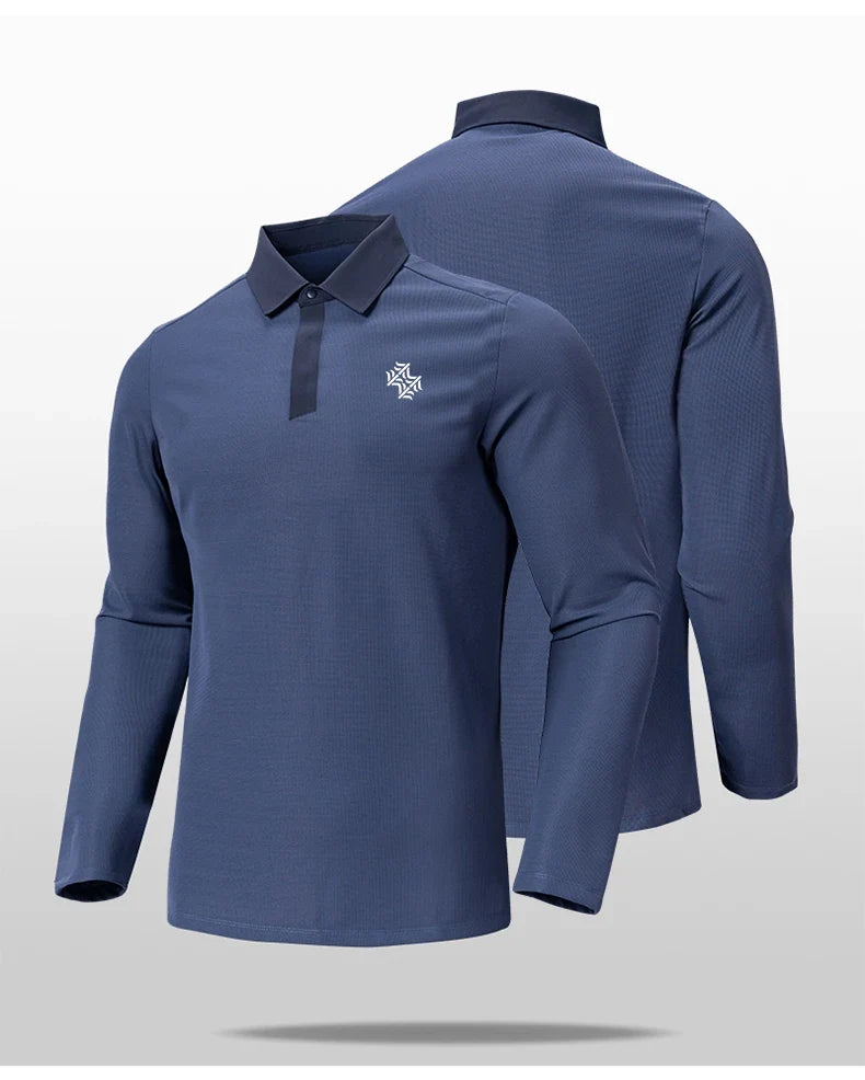 Autumn and Winter Fashion Outdoor Sports Long Sleeve Stand Collar T-Shirt Running Fitness Breathable Base Shirt Tops