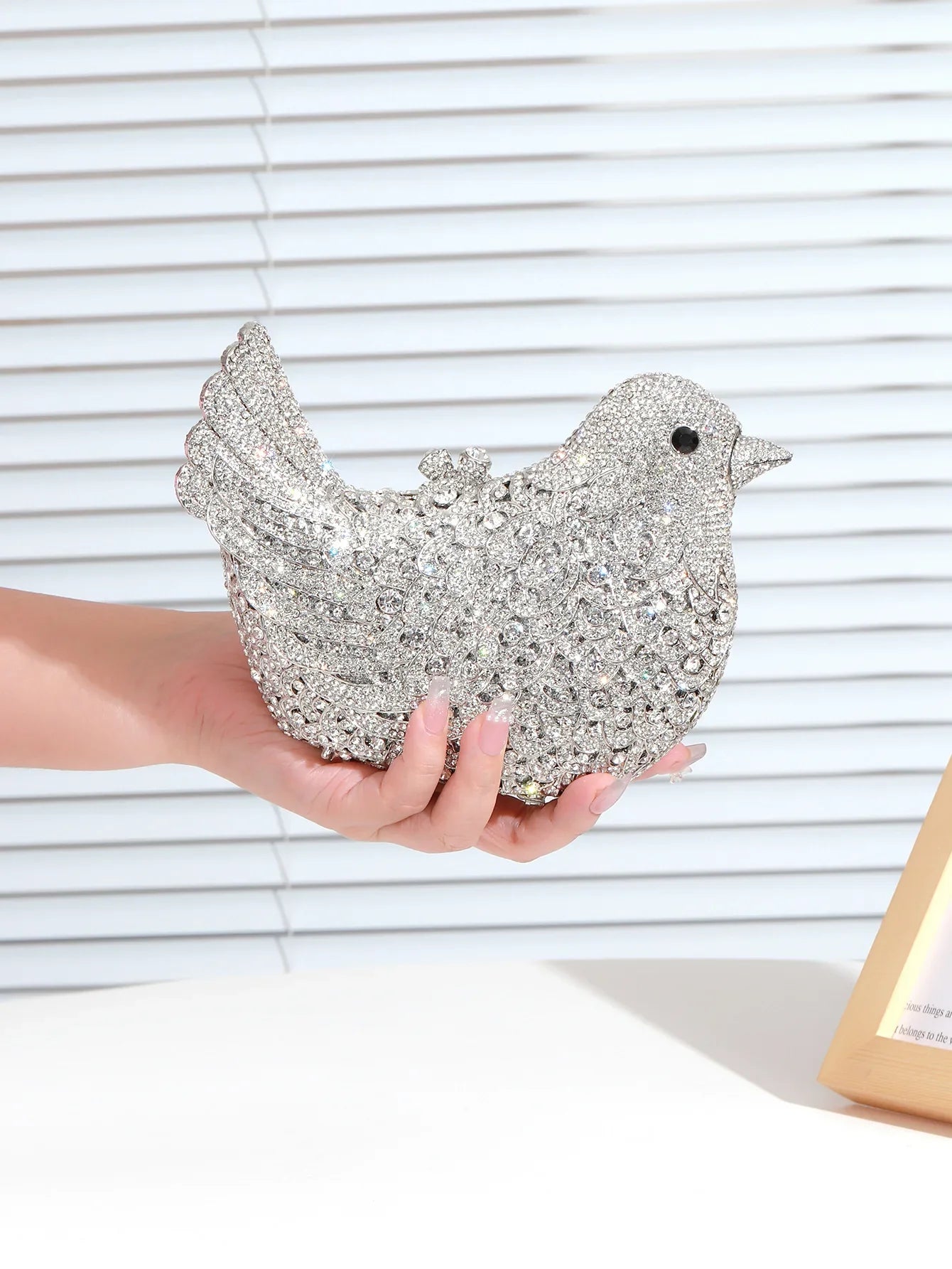Birds Doves Animals Diamond Bags Rhinestone Dinner Bags Banquet Crystal Clutch Purse Luxury Designer Handbags Unique Party Bags