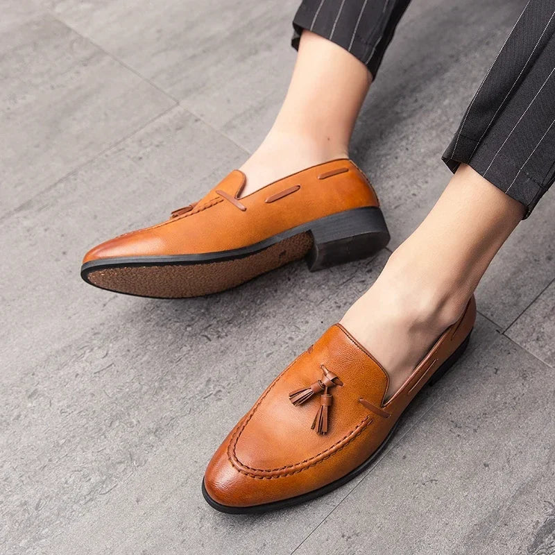 Men's Tassel Loafers Dress Shoes Business Leisure Driving Shoes Summer Outdoor Classic Fashion Famous Brand Luxury