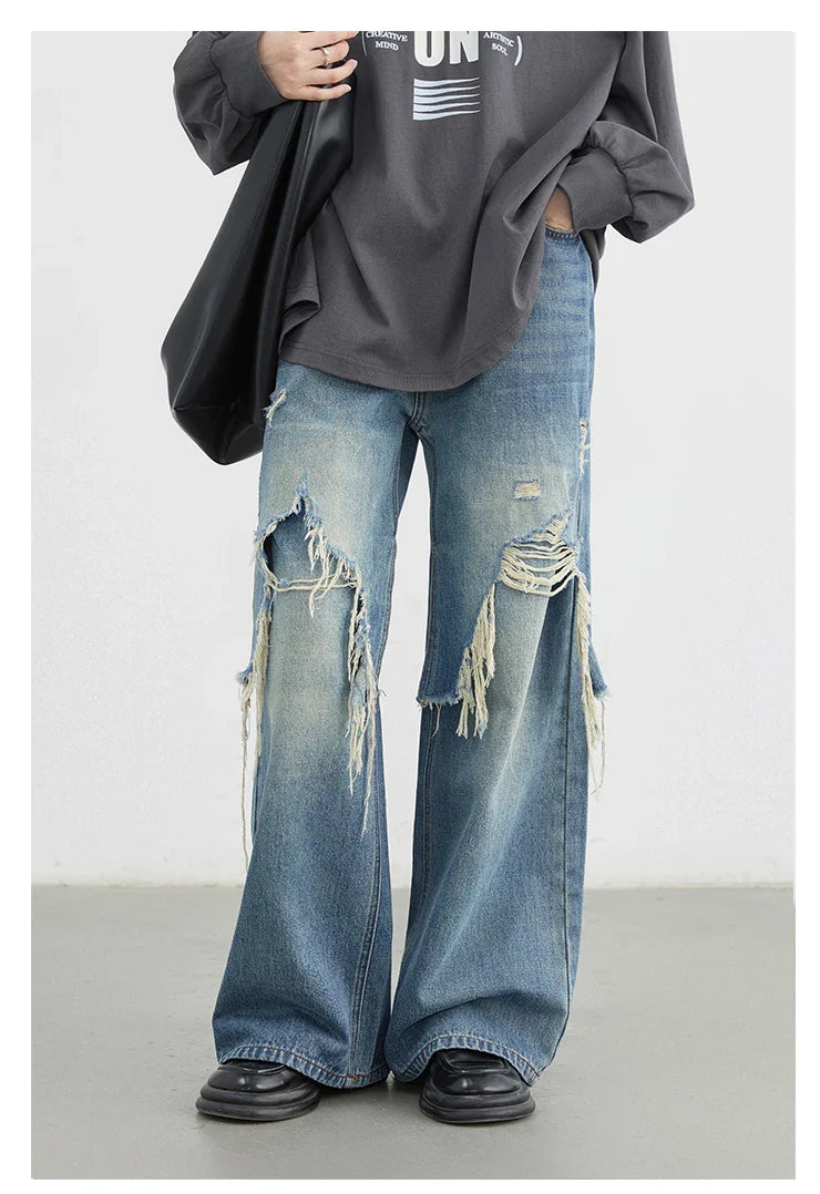 Women Jeans Fashion Casual Loose High Waisted Wide Leg Denim Pants Streetwear Female Trousers Spring Autumn New 2026