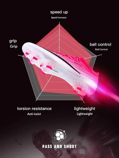 New Men Soccer Shoes Hot Sale Women Professional Football Boots Futsal Cleats Ultralight Unisex High-quality TF/FG Sneakers