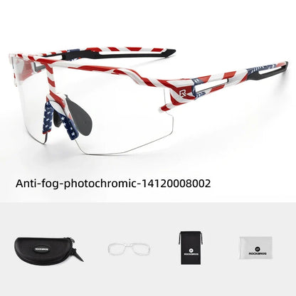 Cycling Glasses Photochromic Glasses Bicycle Glasses Eyewear Goggles Windproof Bicycle Outdoor Sports Sunglasses