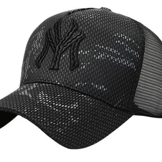 New Summer Hat Men's Letter Embroidery Versatile Couple Sunscreen Sunshade Baseball Cap Sports Tennis Hat Travel Cap Men