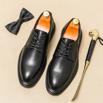 Fashion Men Brogue Oxford Shoes British Style Casual Shoes PU Leather Formal Dress Footwear Man Outdoor Sneakers Business Shoes