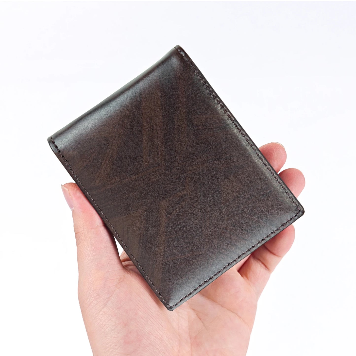 Men's slim wallet credit card ID holder casual men's leather short multi-card wallet business men's wallet