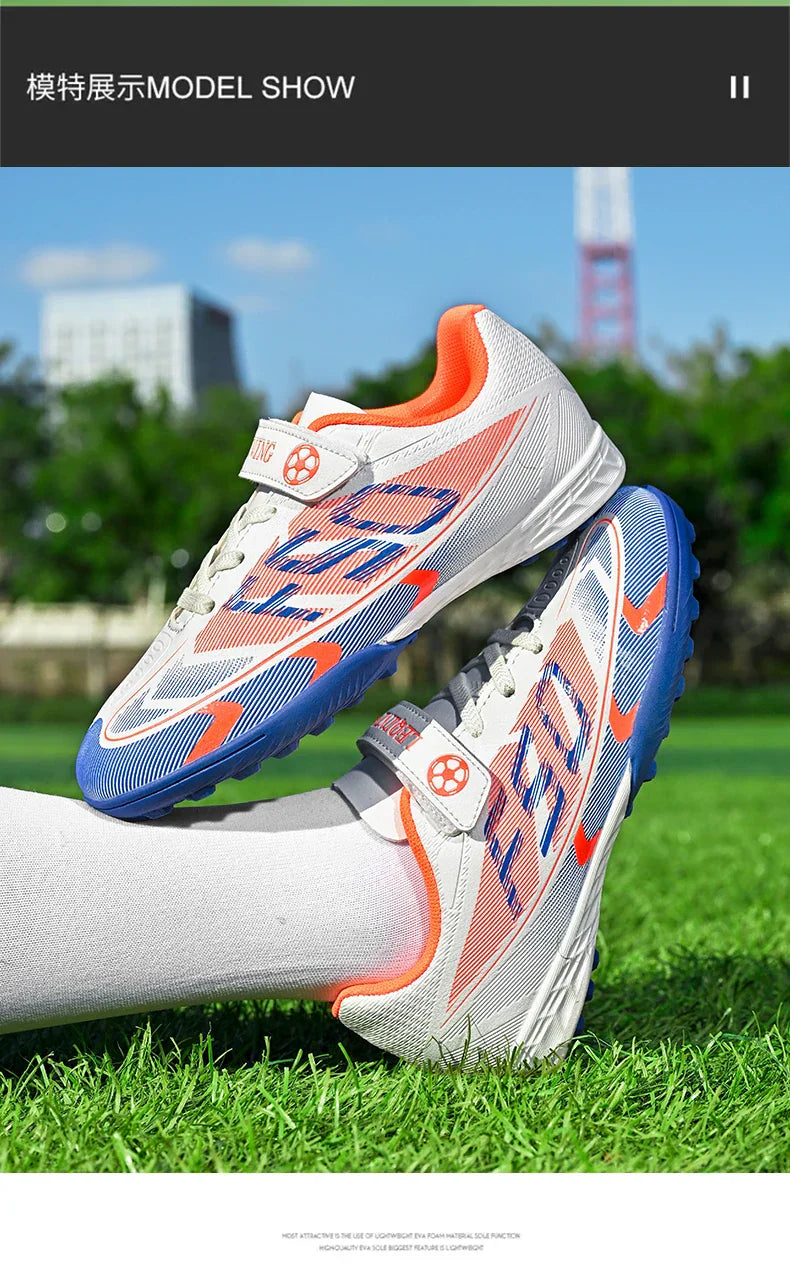 Kids Soccer Shoes School Football Boots Professional Cleats Grass Training Sport Footwear Boys Outdoor Futsal Soocer Boots 30-38