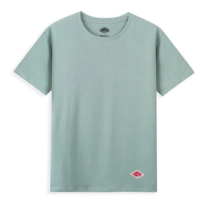 2025 Exported To Japan Orders Classic Embroidery Fashion Solid Simple Loose Short Sleeve Cotton Couple T-shirt Men/Women Top