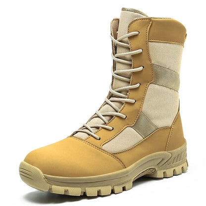 2026 Men Shoes Winter Men Combat Tactical Boots Ankle Work Safety Shoes Special Force Army Boots Male Waterproof Motorcycle Shoe