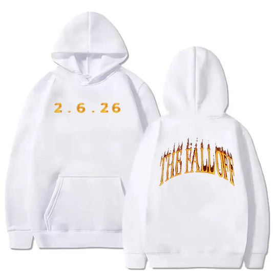 The Fall Off New Album 2.6.26 Print Hoodie Men Women Fashion Fleece Oversized Sweatshirt Hip Hop Clothing Pullover Hooded