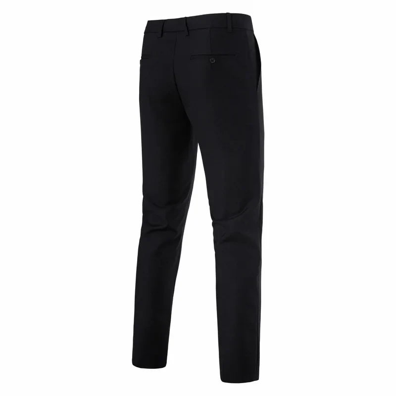 Mens Slim Fit Dress Pants Flat Front Wrinkle Free Suit Pants Business Dress Pants Classic Business Casual Pants