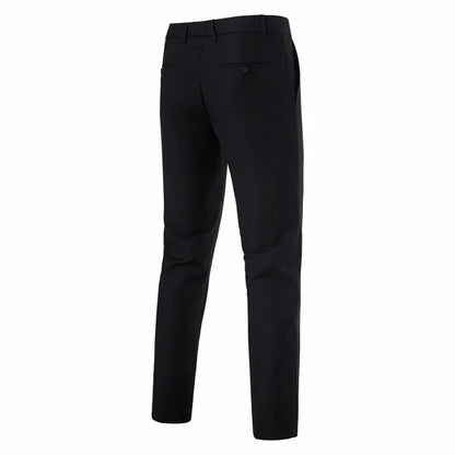 Mens Slim Fit Dress Pants Flat Front Wrinkle Free Suit Pants Business Dress Pants Classic Business Casual Pants