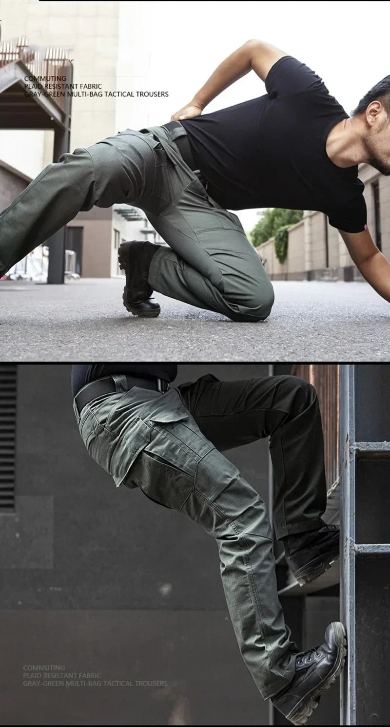 Tactical Pants Camouflage Men Waterproof Combat Joggers Male Multi-pocket SWAT Cargo Stretch Work Trousers Hombre Size S-2XL