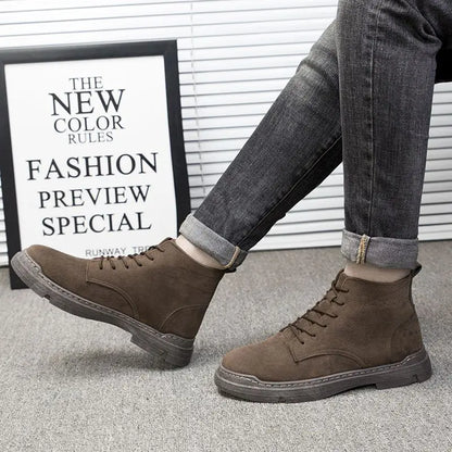 New Casual Trendy 2025 Male Shoes Comfortable Designer Original Deals Low Price Non Slip Footwear Cheap Fashion Y2k Men's Boots