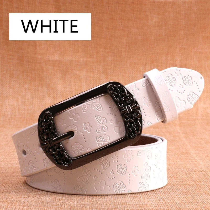 2026  new Women's Belt   Prints  Fashion High Quality Pin Buckles Fancy Vintage Belt New Trend Belt Belts For Women