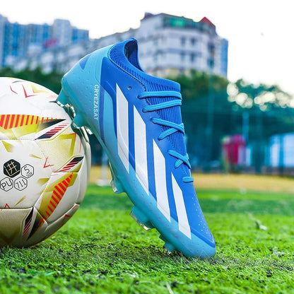 New Men Original Soccer Shoes Society Sneaker Quality Indoor Long Spikes Resistant Sports Match Unisex Training Football Boots