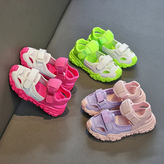 Children Shoes Sport Breathable Boys Sneakers Brand Kids Sandals for Girl Trainers PEclass Casual Child Flat Tennis Shoes E05313
