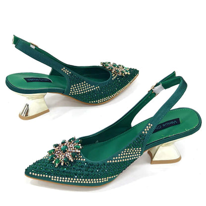 Elegant Women's Shoes and Bag Sets Wedding Party Bags and Shoes Comfortable Mid Heel Shoes Commuting Shoes for Women