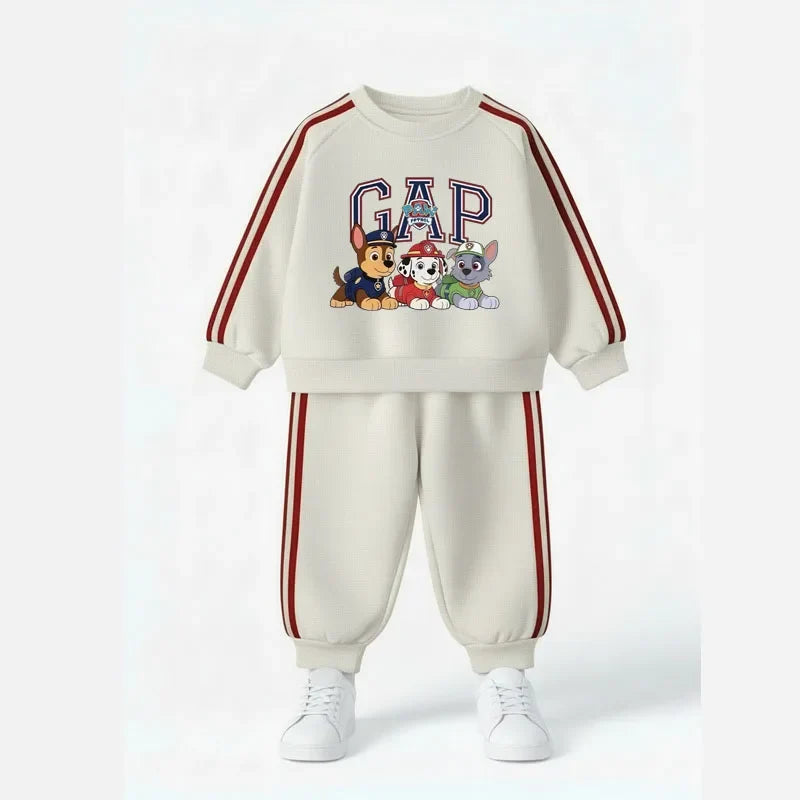2026 Spring New Style Children's Long Sleeve Clothing Sets Boys Casual Tracksuit Kids O Neck Hoodies and Long Pant Two Piece