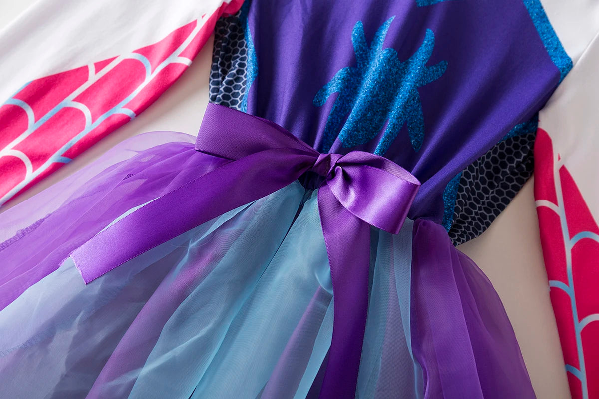 Ghost Spider Inspired Costume Spider Gwen Inspired Costume Ghost Spider Hoodie Spider Gwen Cosplay tutu dresses Spider birthday