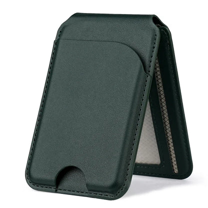 2 in 1 Magnetic MagSafe Wallet Stand, Leather Magnetic Card Holder Wallet for iPhone16/15/14/13/12 Series with Adjustable Holder