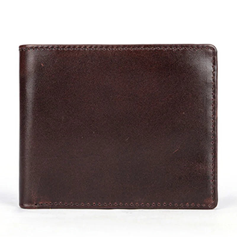MACHOSSY Hot Soft Genuine Leather Wallet Men's Oil Cow Leather Wallets Man Small Card Holder Wallets Black Short Purse for Male