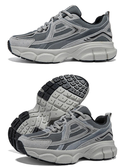Women Retro Running Shoes Outdoor Mesh Lace Up Jogging Sports Shoes Female Casual Lightweight Breathable Non-slip Shoes