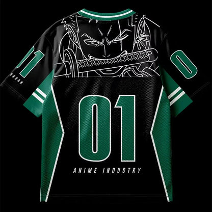 2026 Summer Children's One Piece Anime Jersey Camiseta Zoro Oversized Y2k Fashion Casual Sports T-Shirt For Men And Women Tops