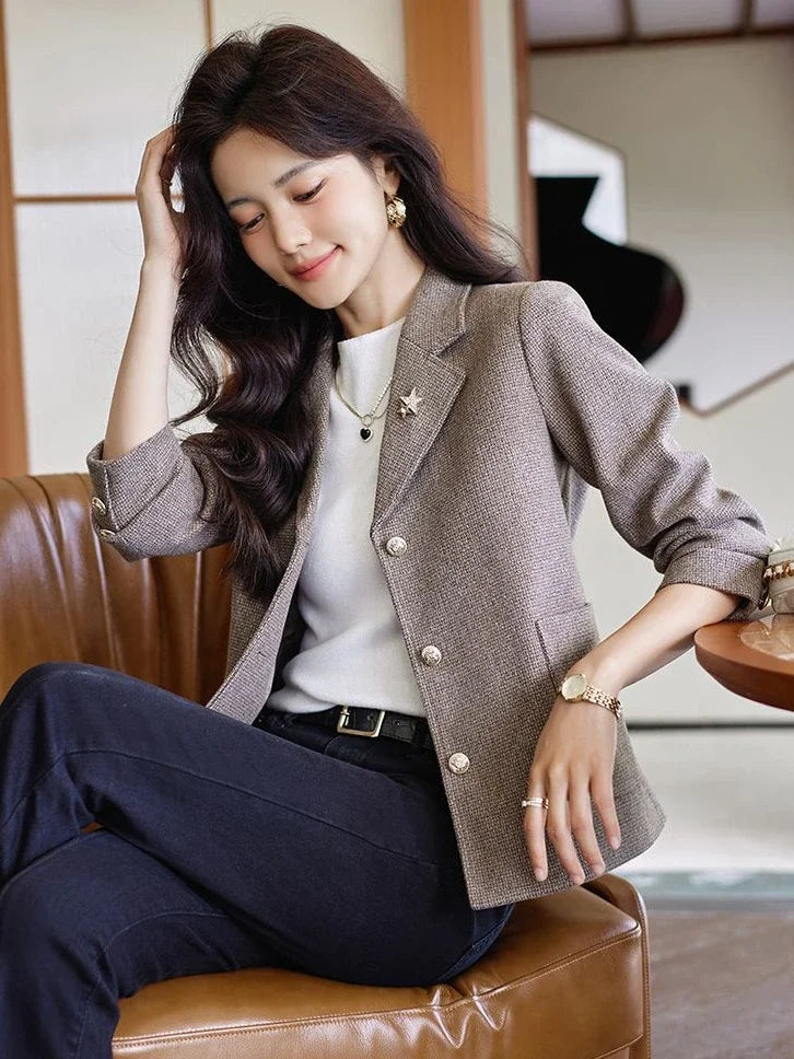 Long Sleeve 2025 New Arrivals Solid Outerwear Casual In Promotion Women's Blazers Korean Fashion Bring Female Coats and Jackets