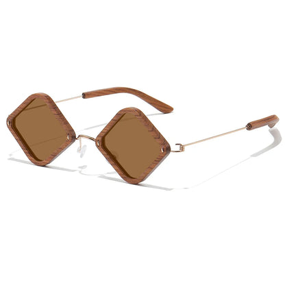 Wooden Aduit Sunglasses Brazilian rosewood Handmade Polarized Glasses Mirror Coating Lenses Eyewear With Gift Box 2105